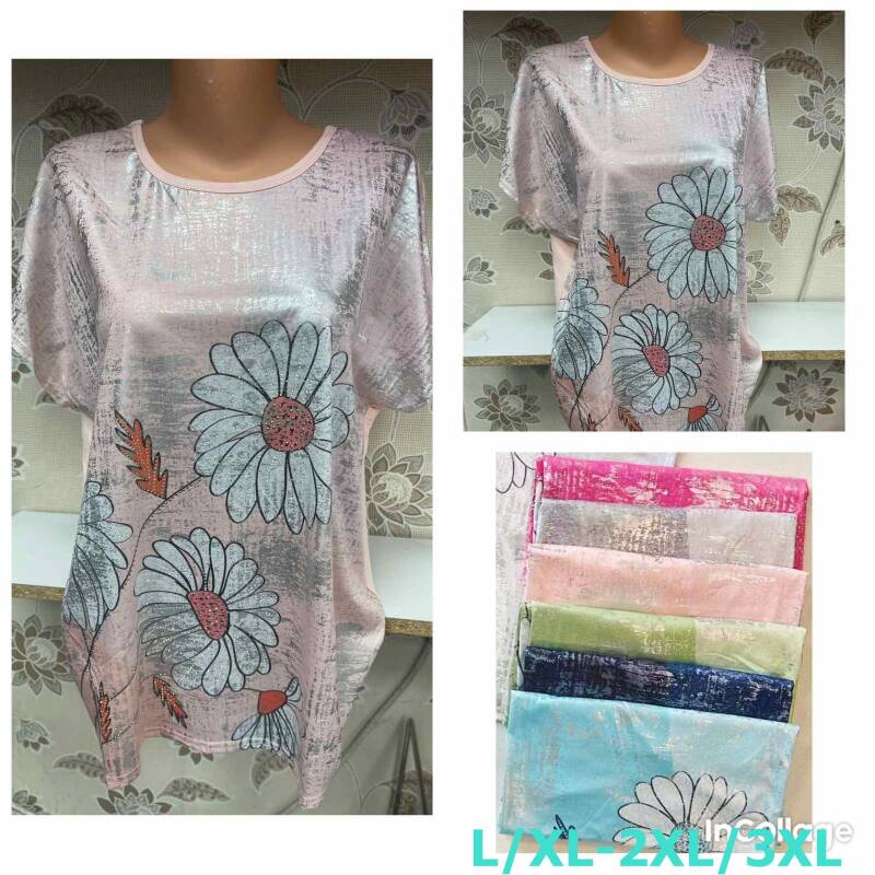 Bluzki damskie Roz L/XL-2XL/3XL, Mix Kolor Paczka 12 szt